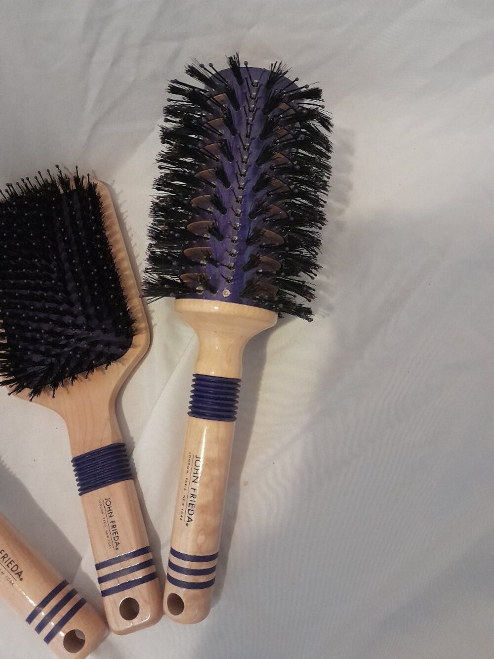 John Frieda 3-Pc Pro Hair Brush Set - Boar Bristle & Paddle - New Unused Bundle - Picture 6 of 7